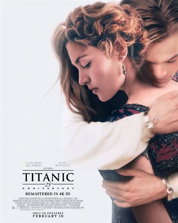卡梅隆经典电影《泰坦尼克号》3D 4K HDR高帧率重制版今日起全球上映。 - EVLIT