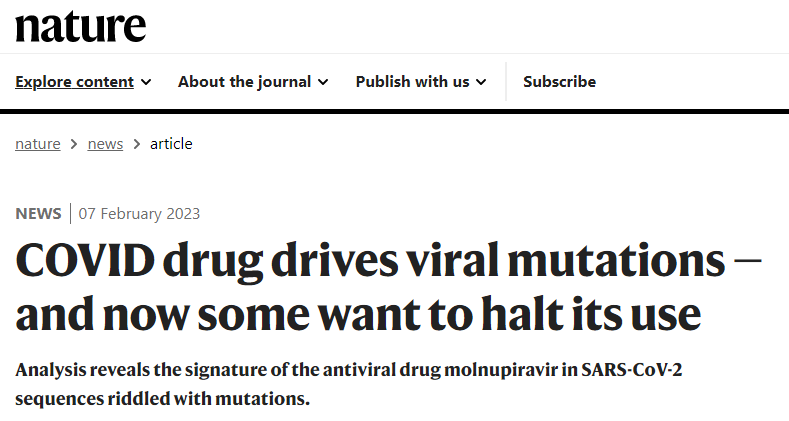 对新冠药物莫诺拉韦刺激病毒突变，研究称，但默沙东回应称没有证据证实。 - EVLIT