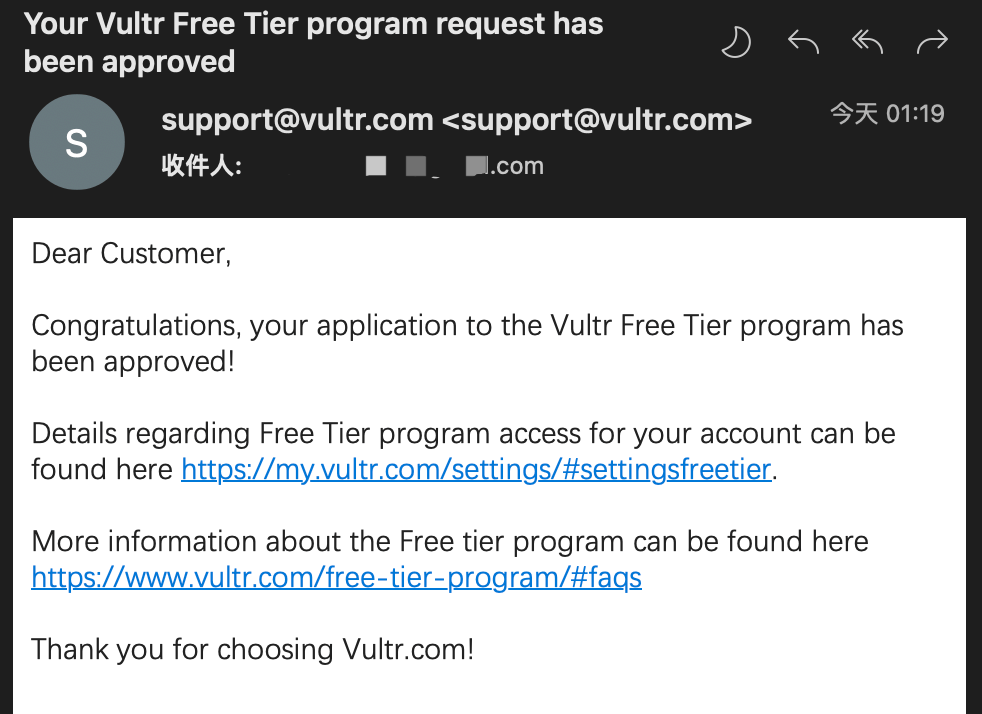 Vultr 免费套餐计划（Free Tier Program）免费云主机开通经验、最新评测分享 - EVLIT